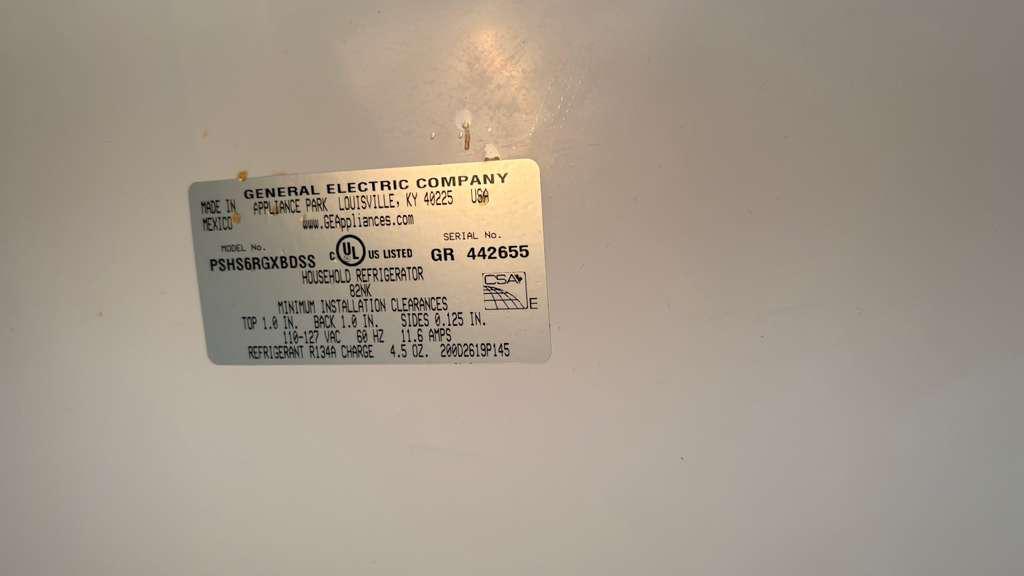 GE 25.5 Cu. Ft. Side-by-Side Refrigerator Stainless Steel - Image 4