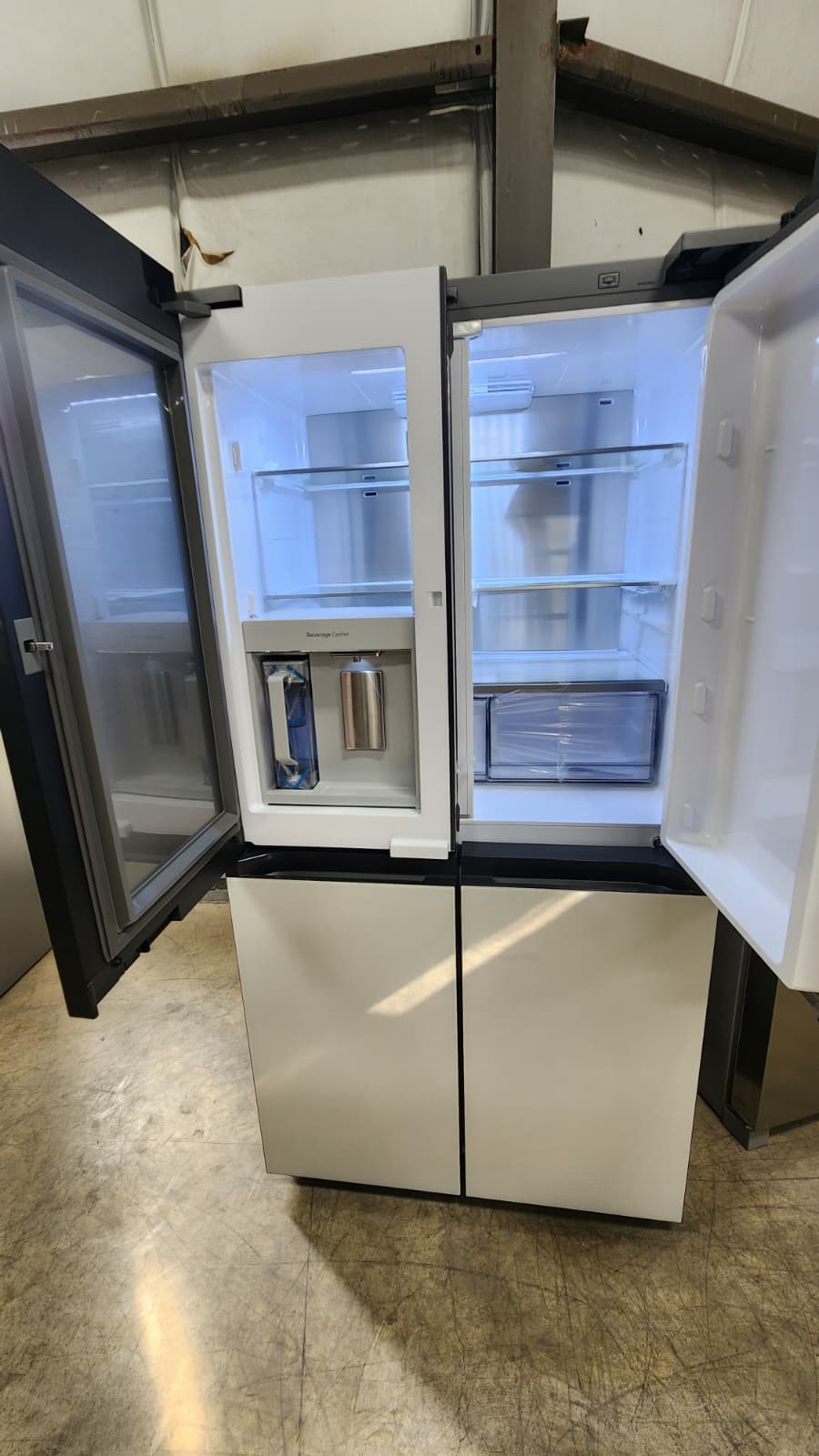 Samsung RF23DB990012 Bespoke Smart French Door Style Fridge- Glass White - Image 3