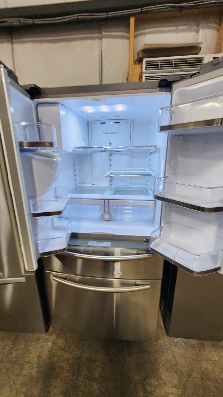 Samsung RF25HMEDBSR French Door, Flex-Zone, Ice Maker Fridge- Stainless Steel - Image 3