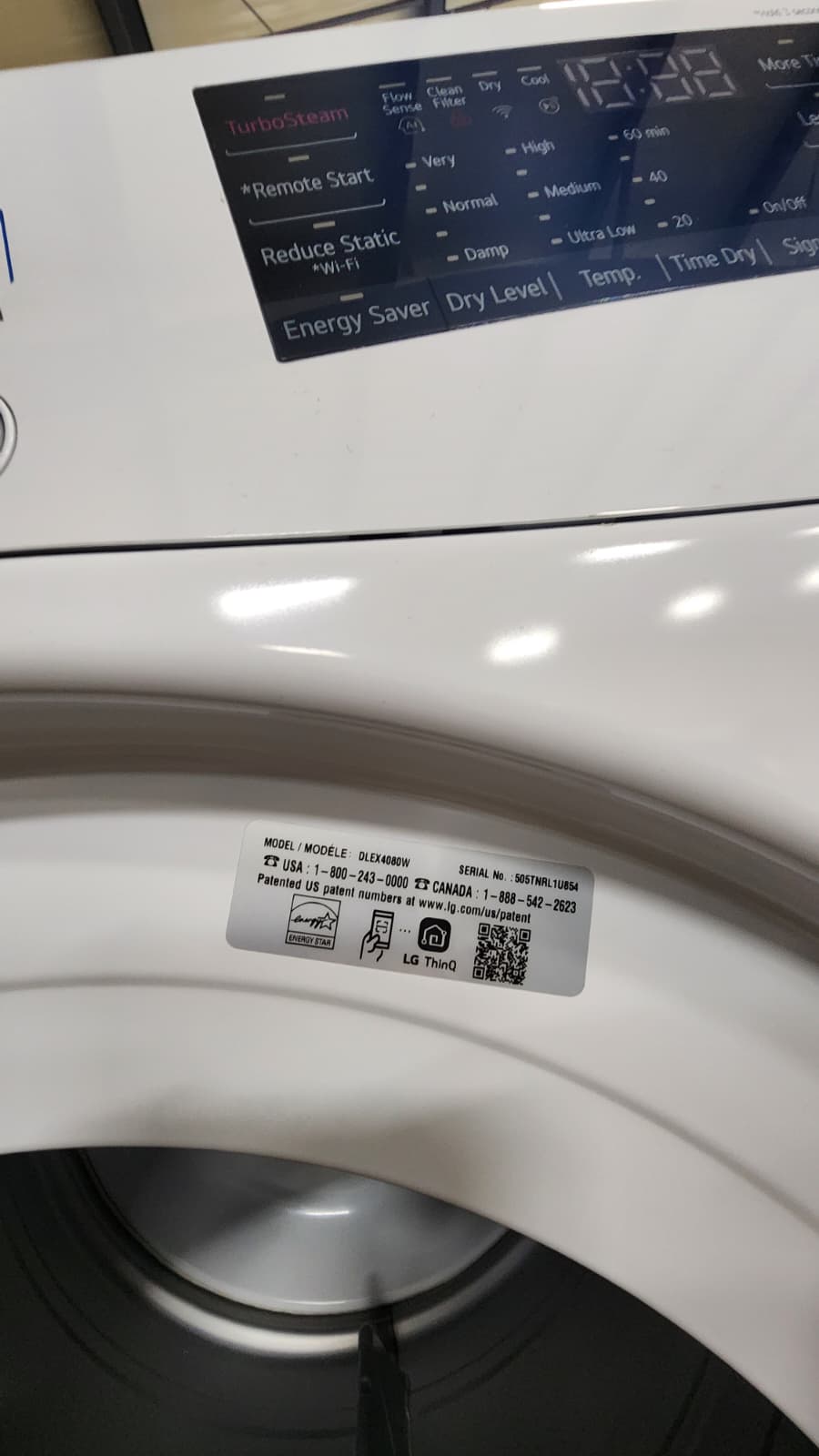 LG WM4080HWA DLEX4080W Smart, Sleek, Laundry Power Duo- White - Image 5