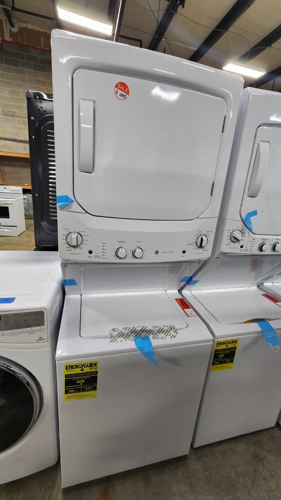 GE GUD27ESSMWW Stacked Washer Dryer Combo, White - Image 2